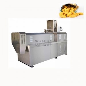 Slanty Snack Bar Twin Screw Extruder Prices Puffed Corn Chips Snacks Food Making Machine